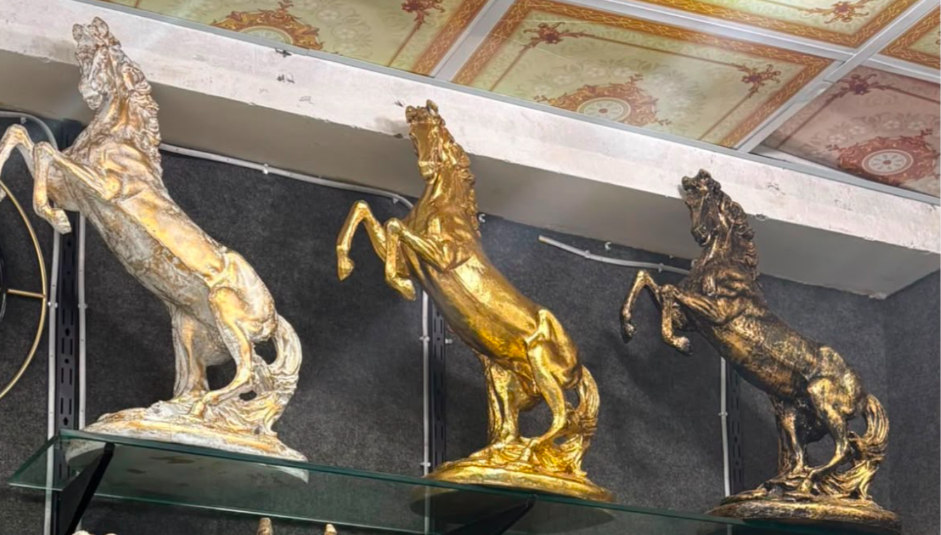 Rearing Horse Statue
