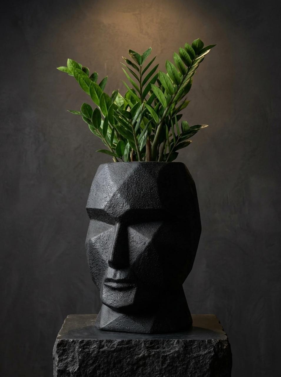Face-Shaped Planter Pot