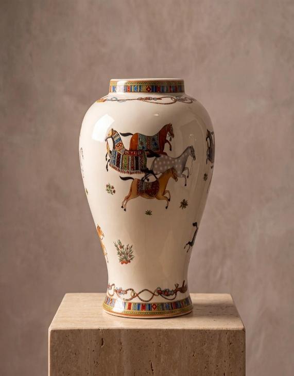 Hermès-Inspired Ginger Vase