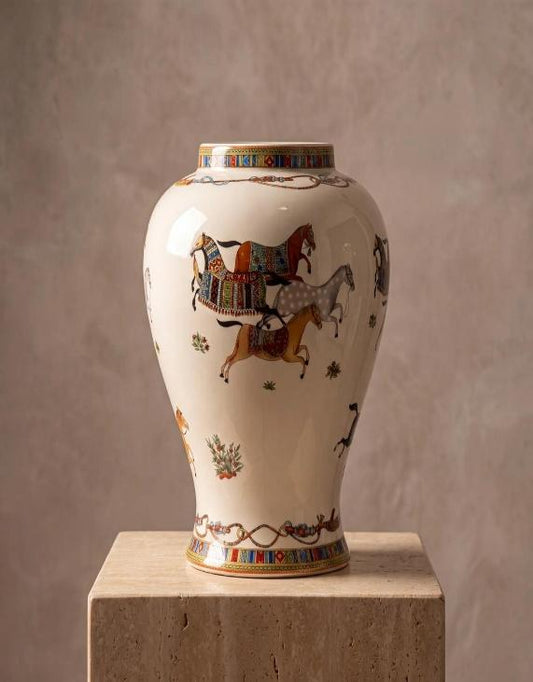 Hermès-Inspired Ginger Vase